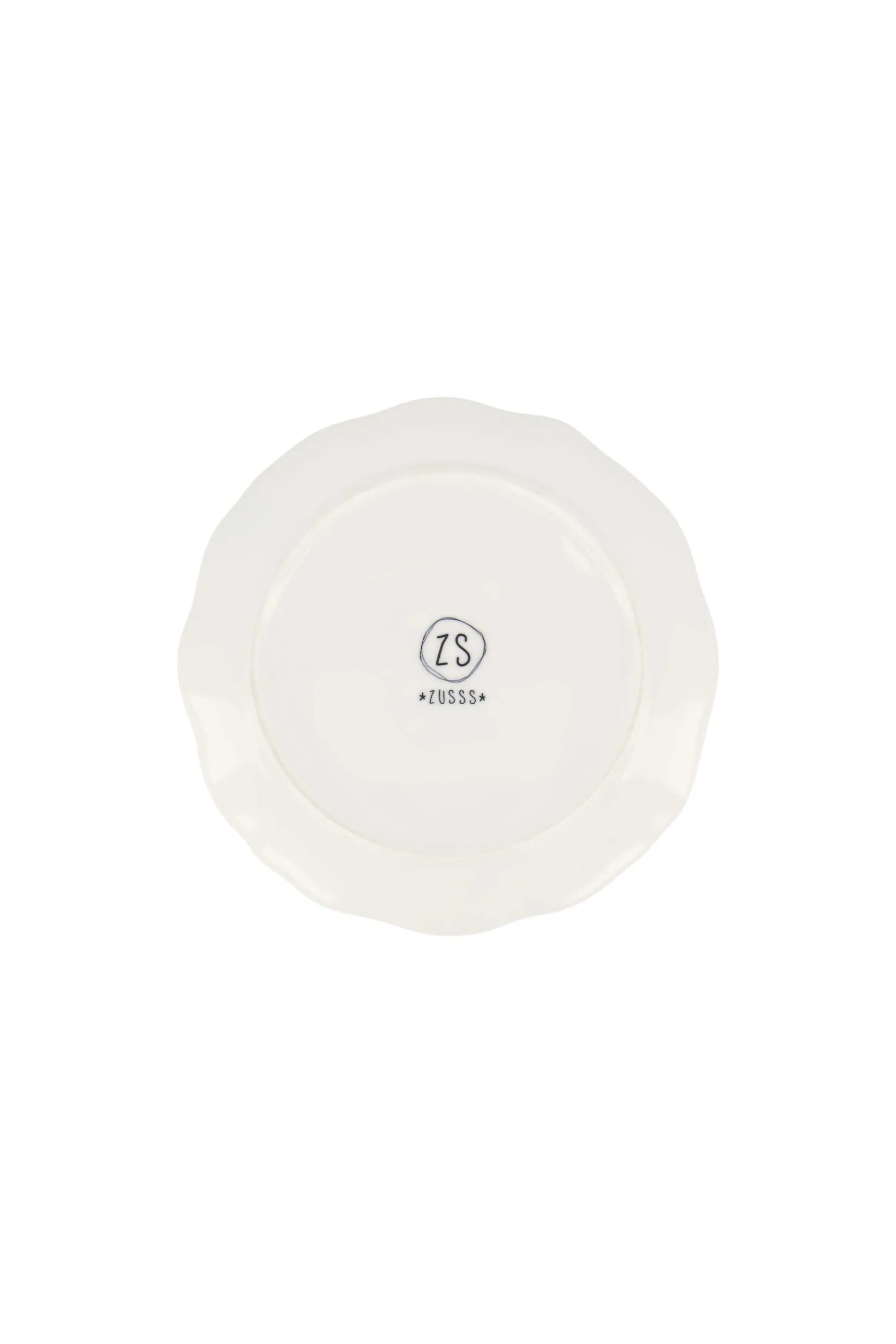 zusss serveerschaaltje geschulpte rand hart wit