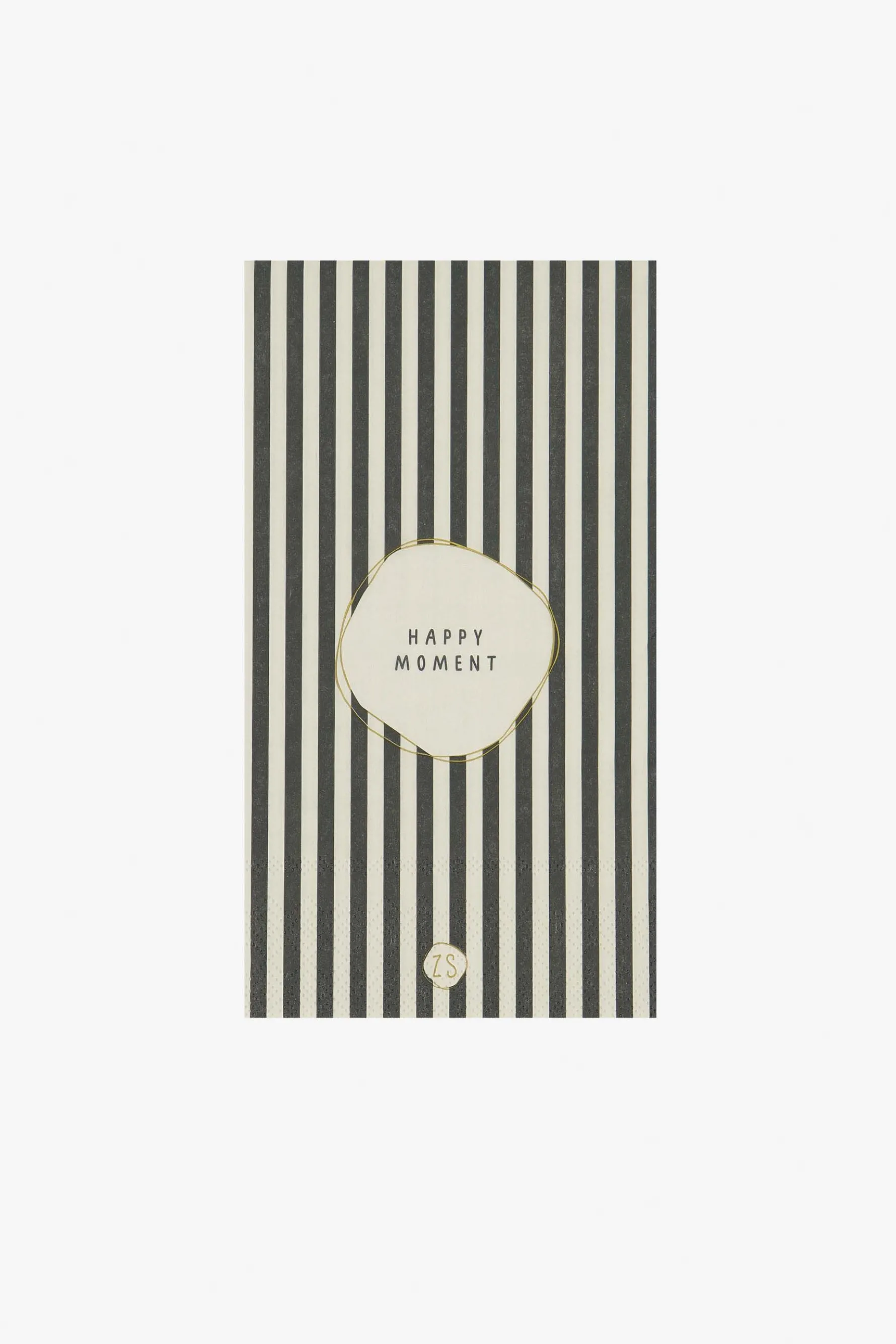 zusss servetten happy moment 11x20cm zand/antraciet