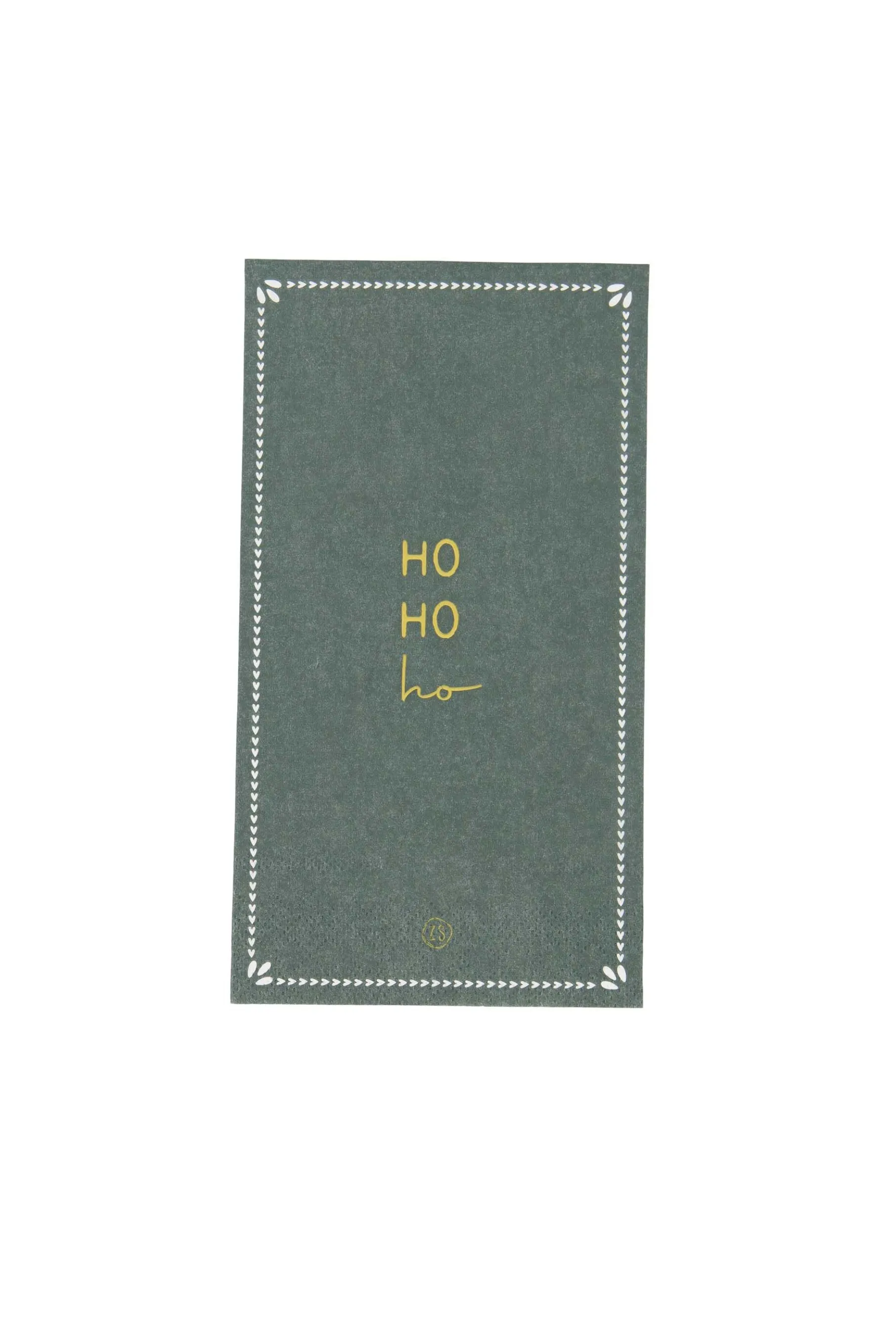 zusss servetten hohoho/ster 11x20cm donkergroen