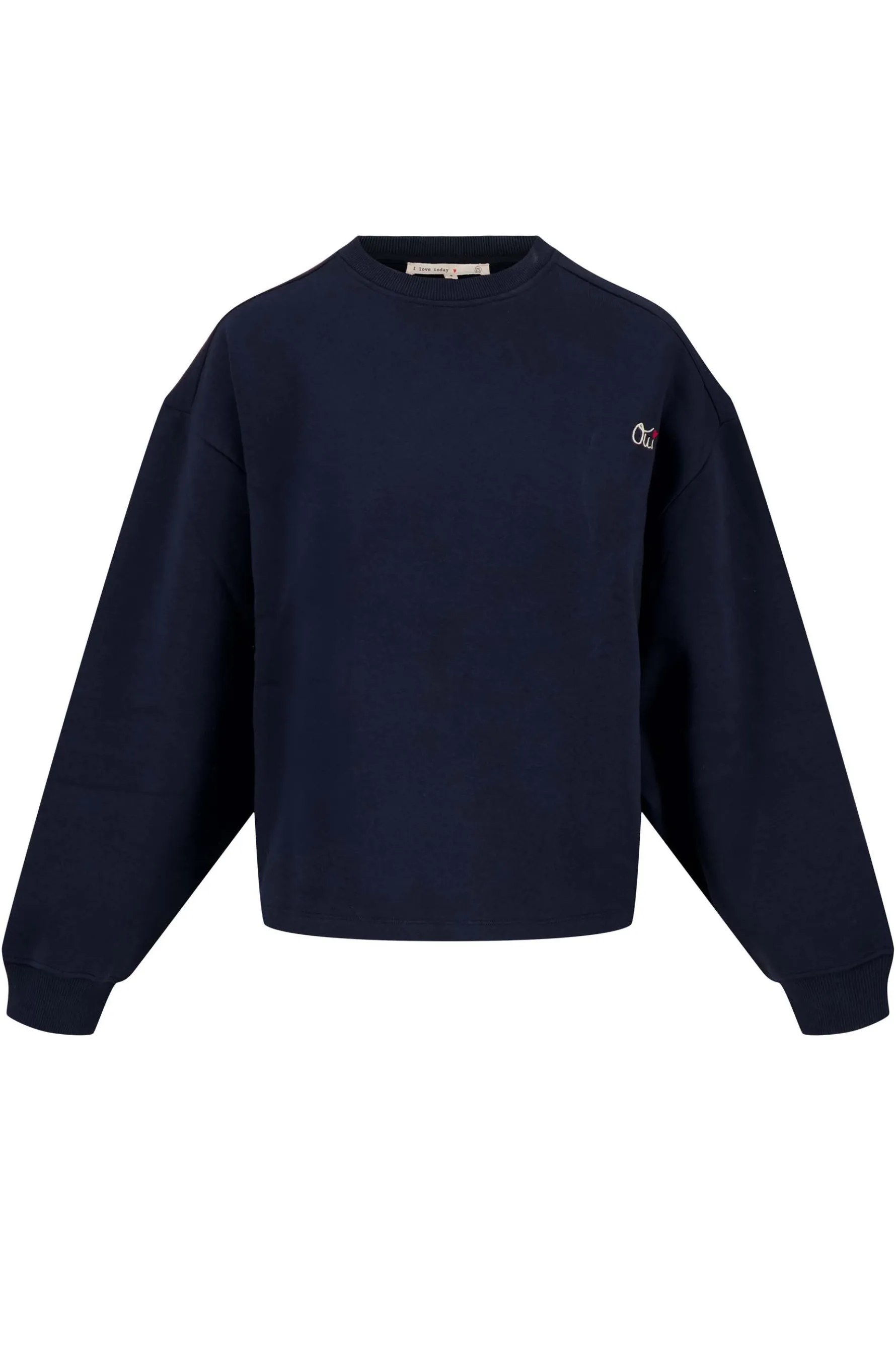 zusss sweater met tekst donkerblauw