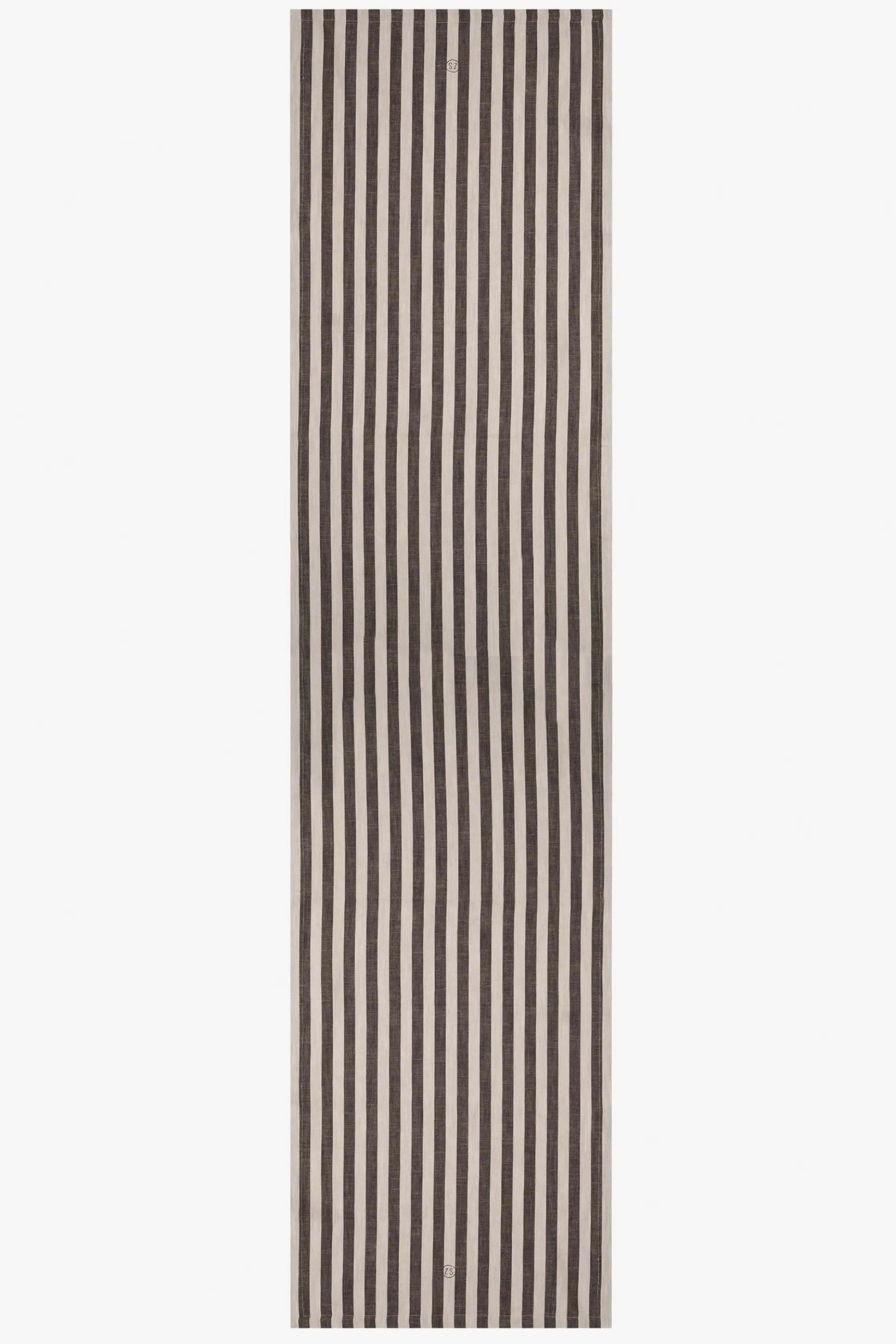 zusss tafelloper strepen 50x250cm grafietgrijs