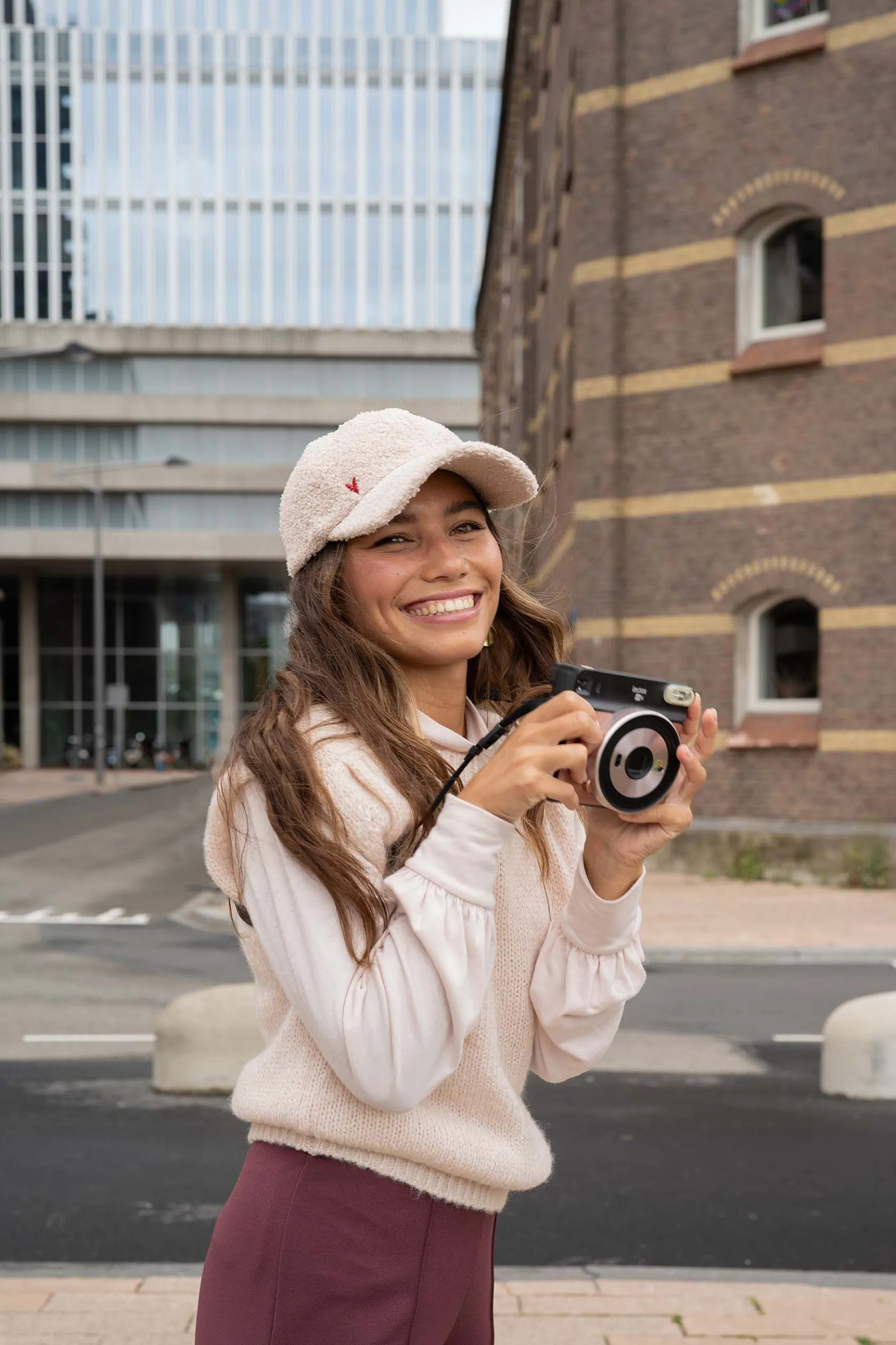 zusss teddy cap creme