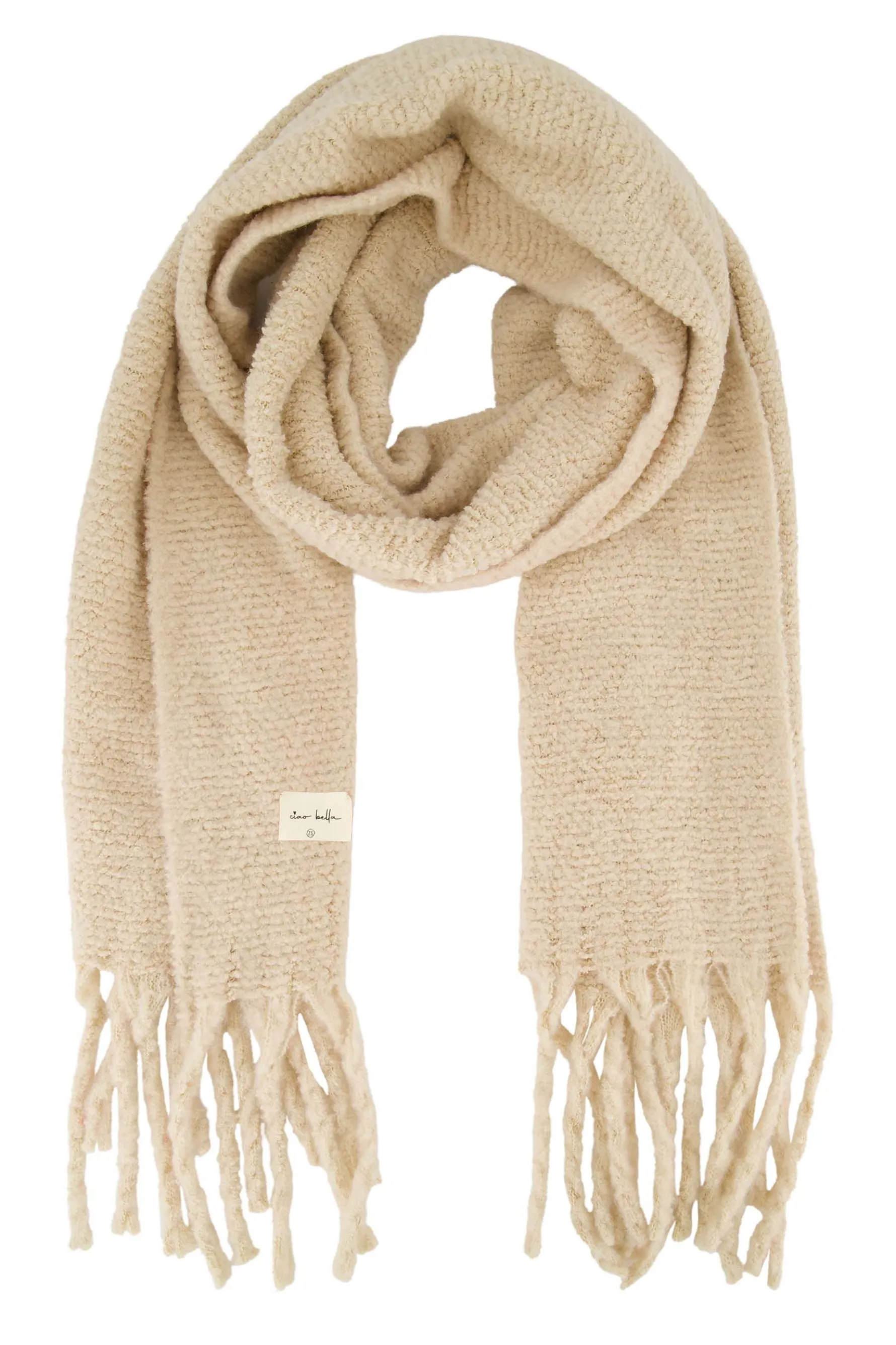 zusss teddy sjaal creme