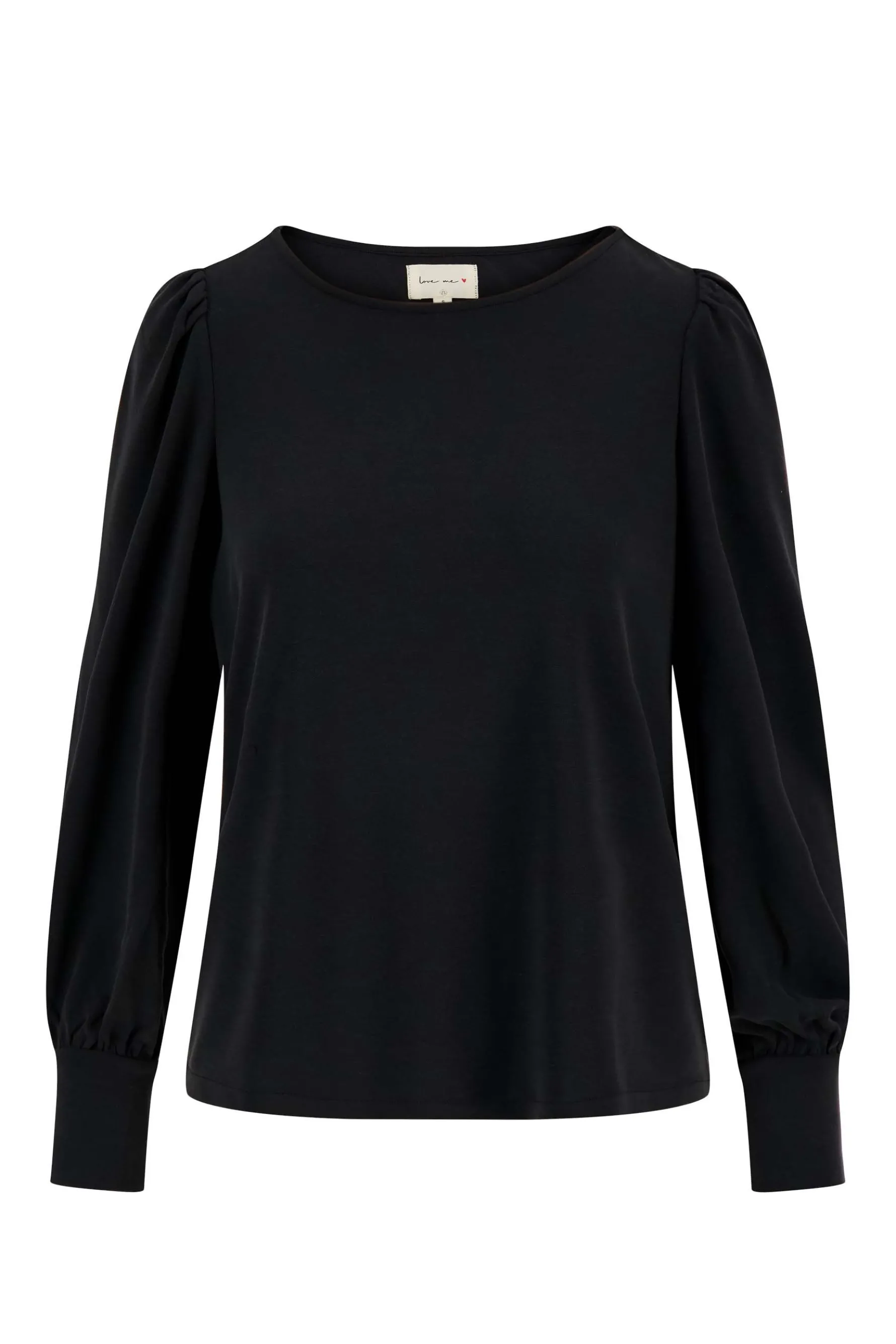 zusss top met boothals zwart