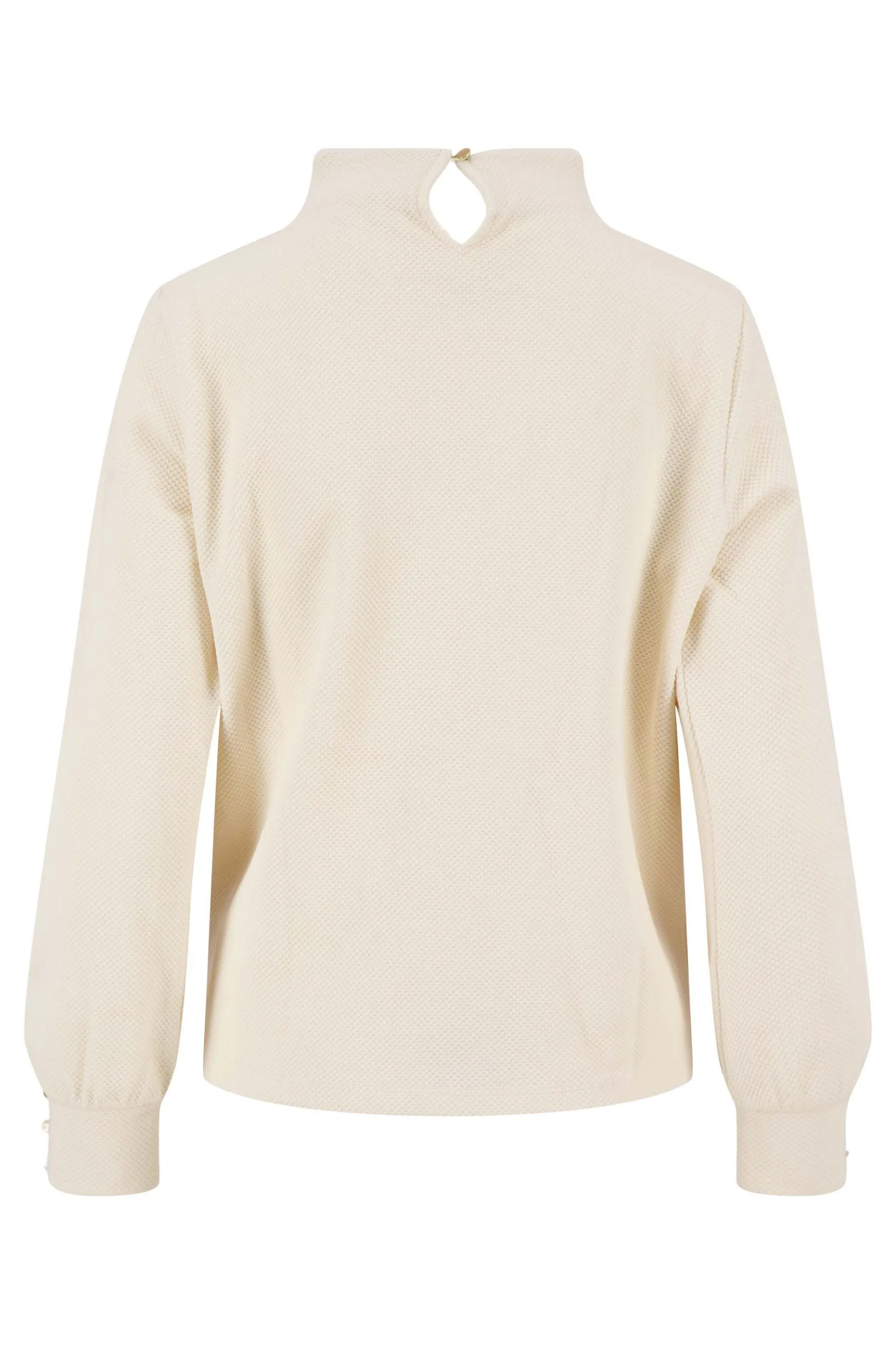 zusss top met structuur creme