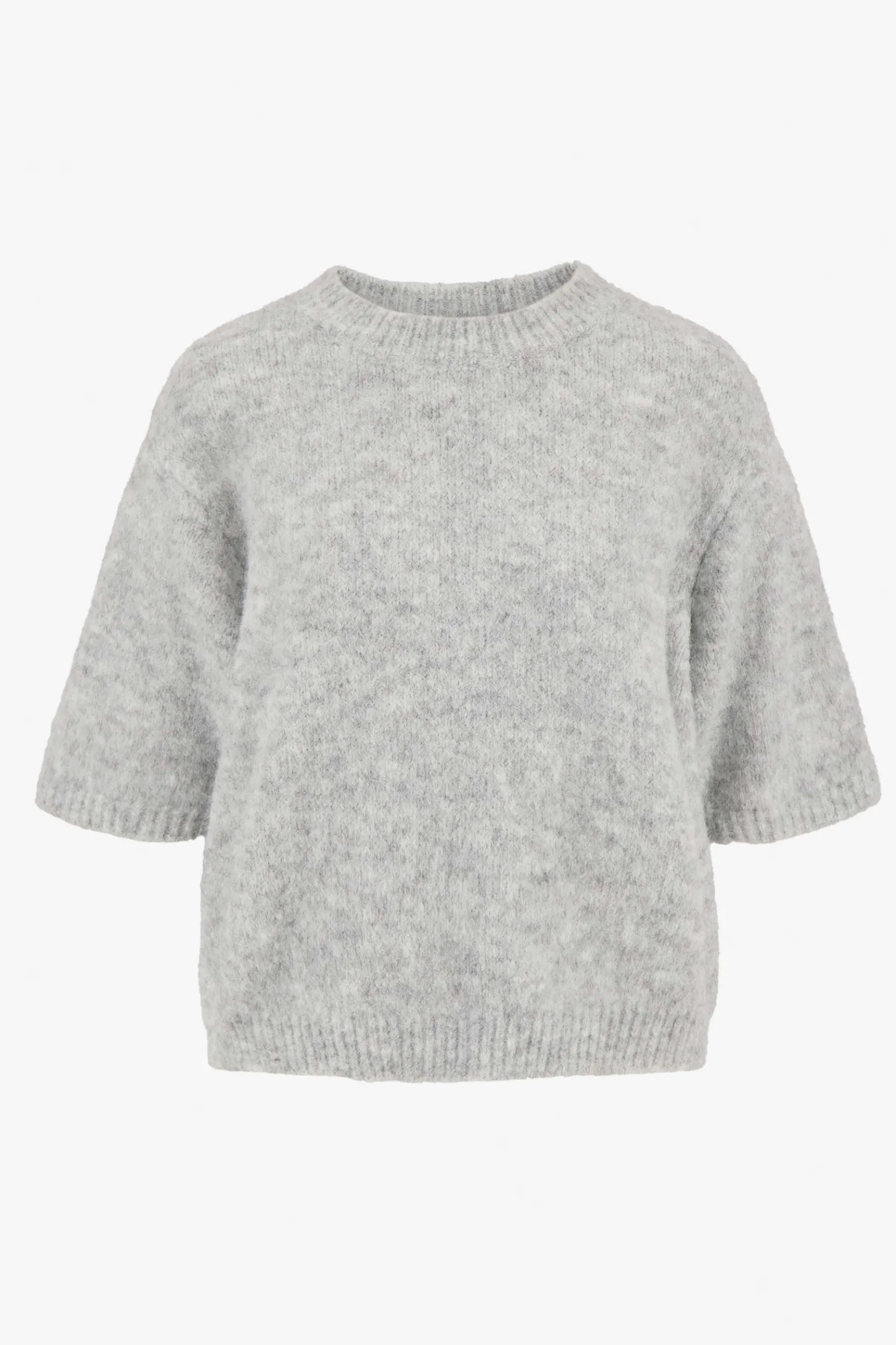 zusss trui met boothals lichtgrijs