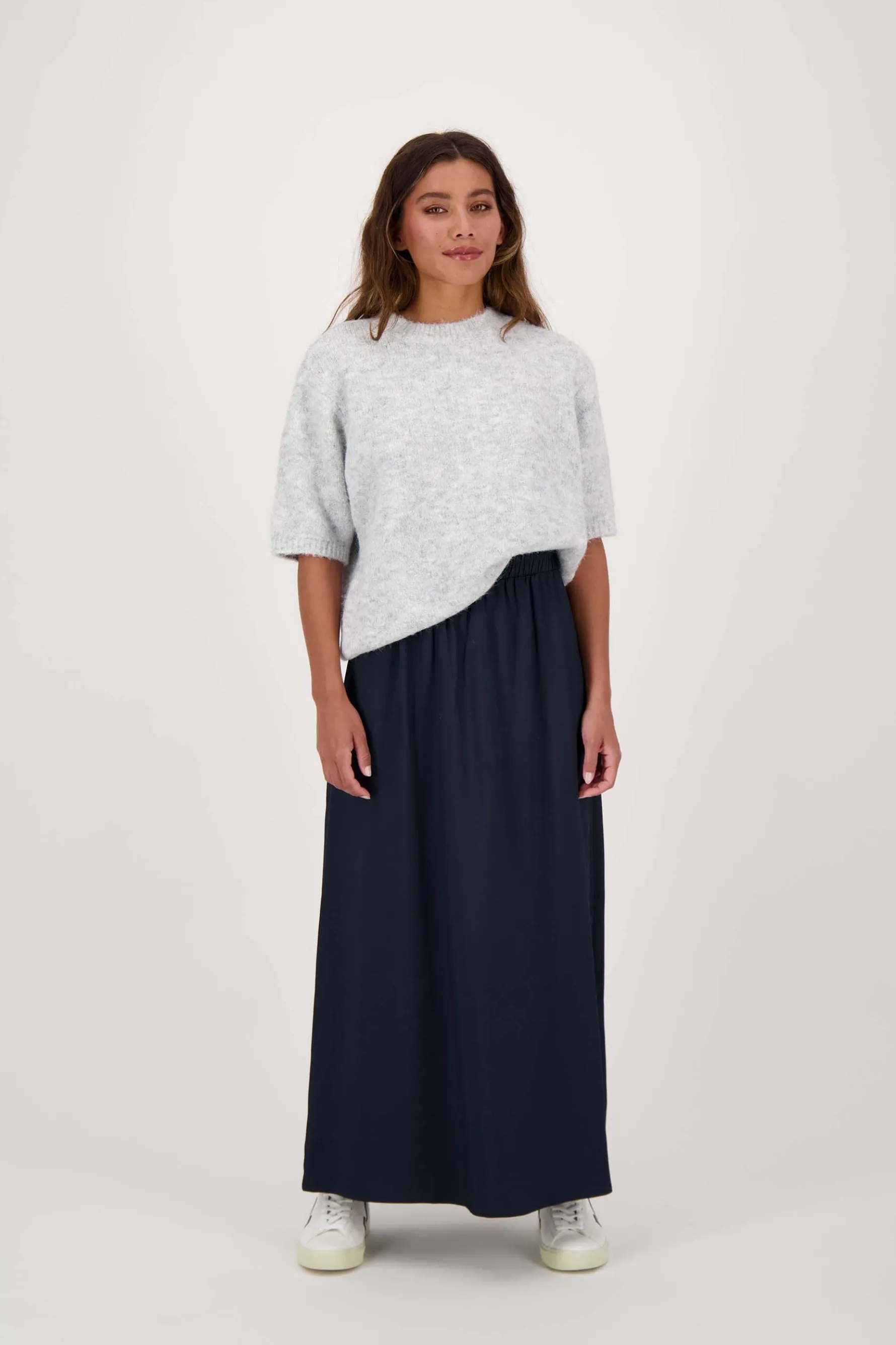 zusss trui met boothals lichtgrijs