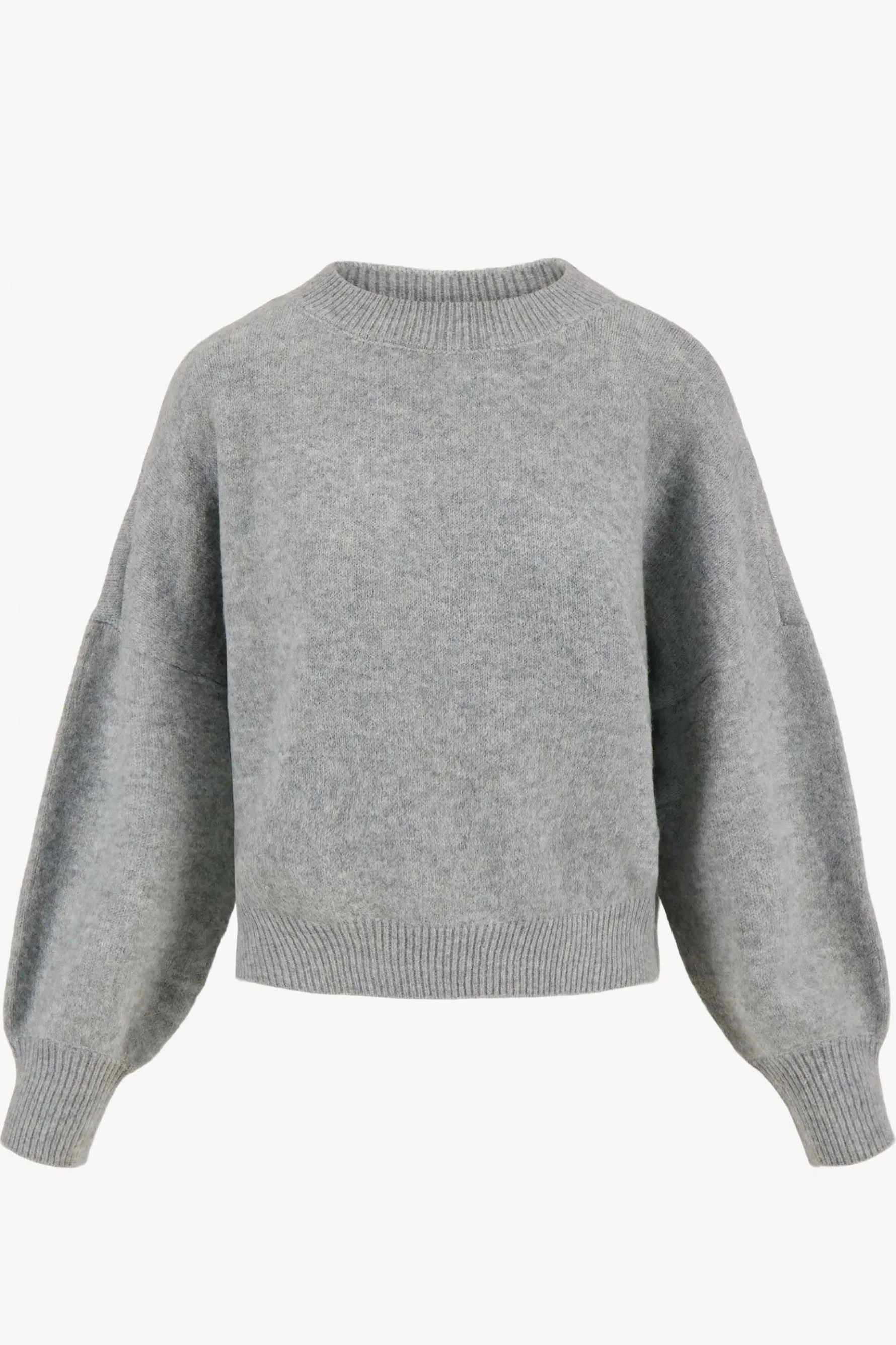 zusss trui met hartje detail middengrijs