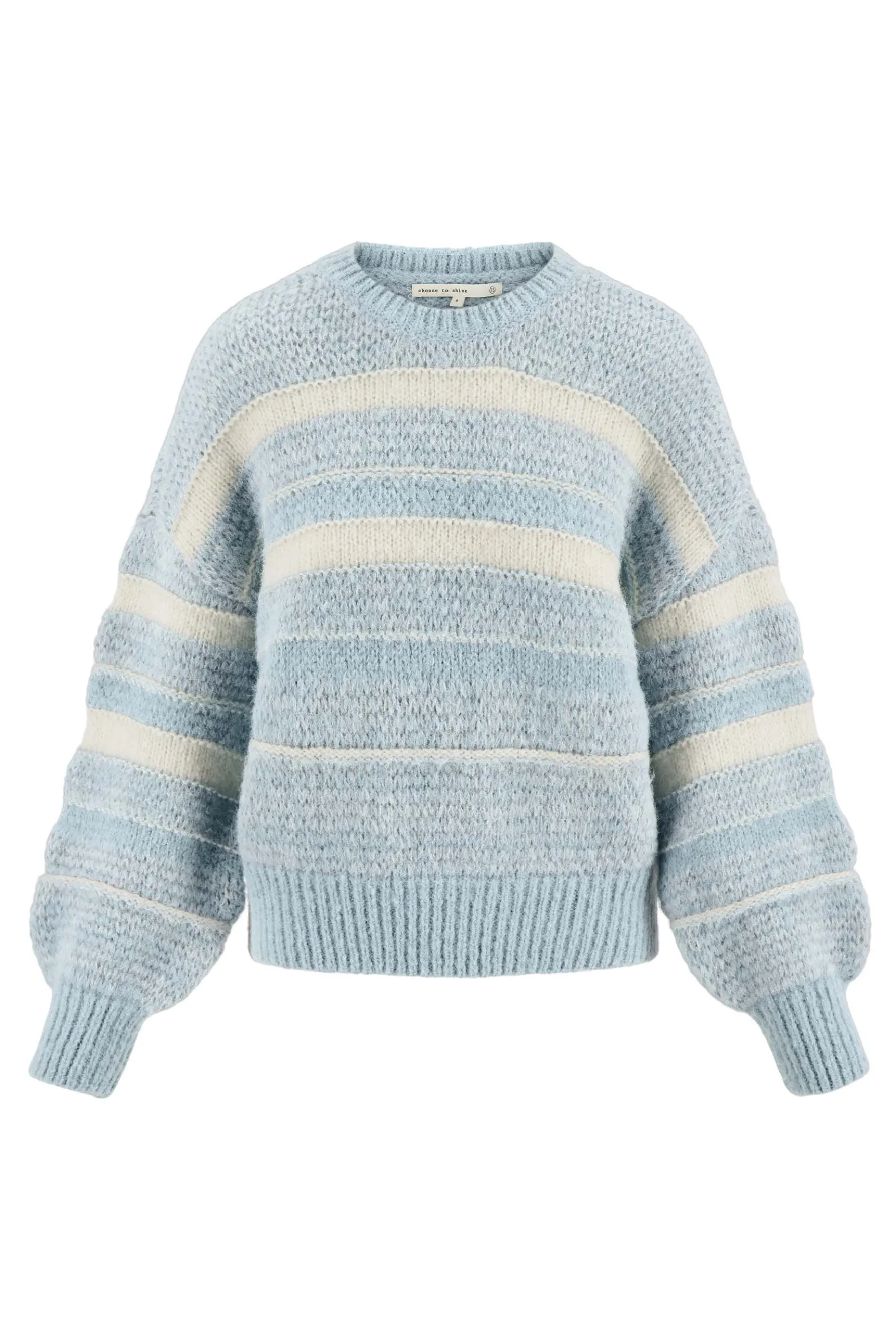 zusss trui met streep lichtblauw