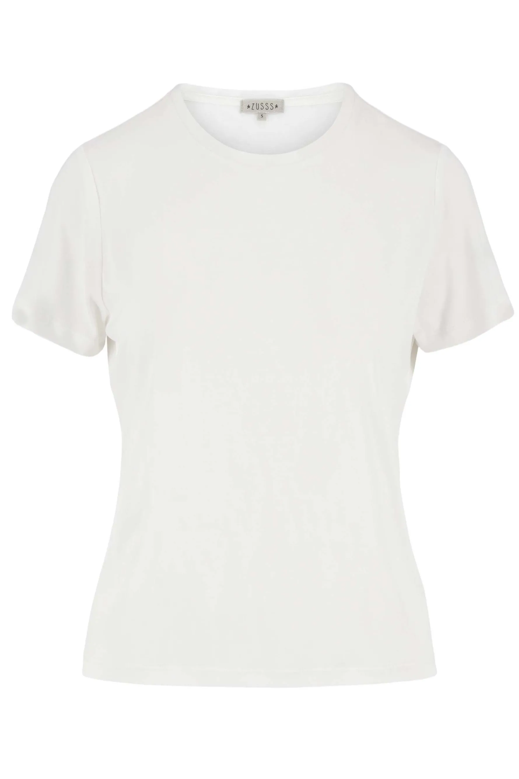 zusss t-shirt met ronde hals wit