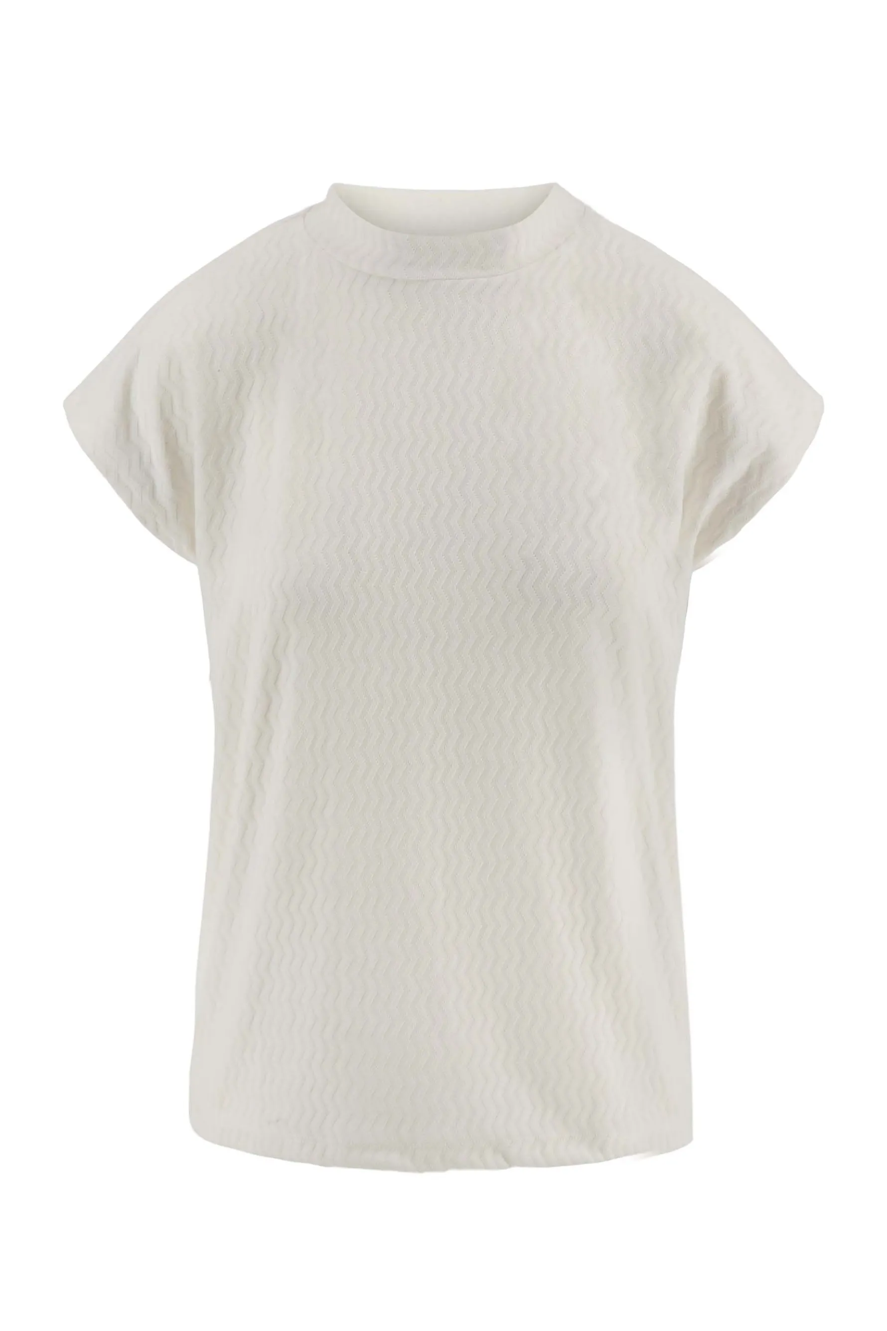 zusss turtle top met structuur creme