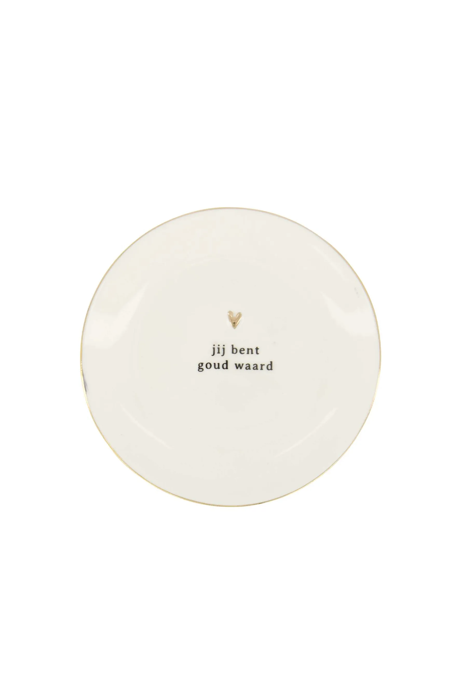 zusss wandbordje goud hartje jij bent goud waard wit