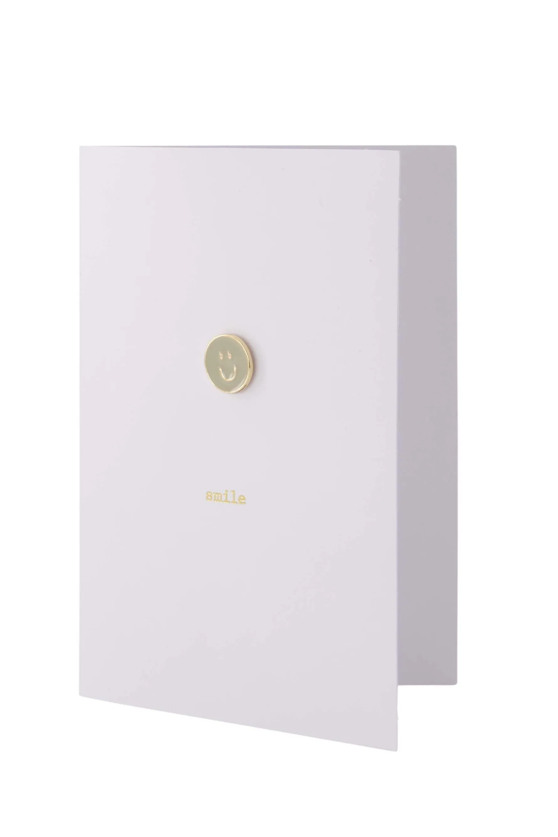 zusss wenskaart met broche smile wit