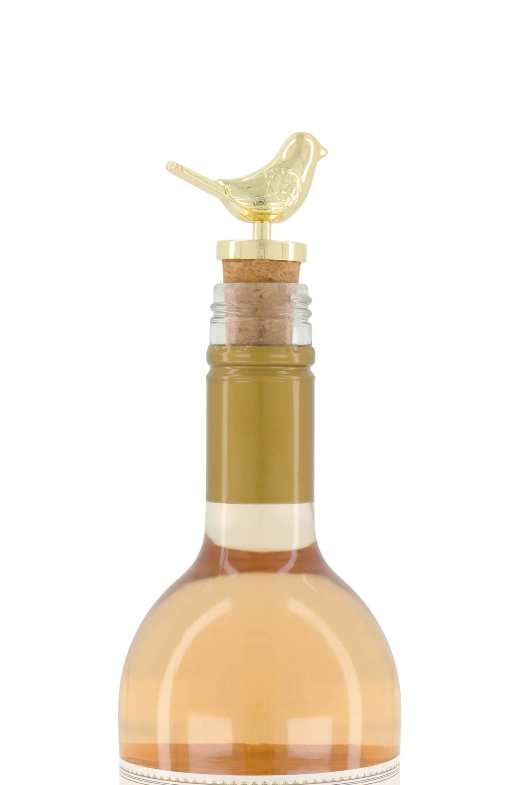 zusss wijnstopper vogel goud